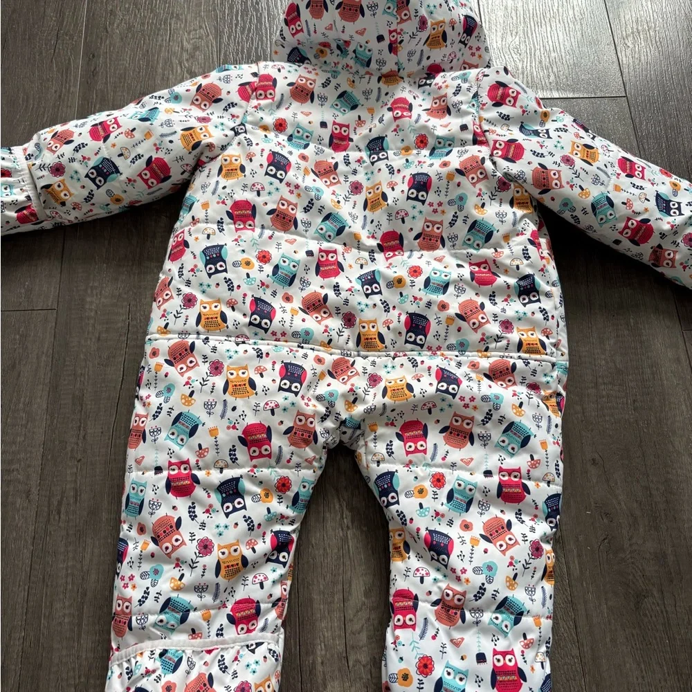 Roxy Multicolor Owl Print Kids Footie - Picture 5 of 6